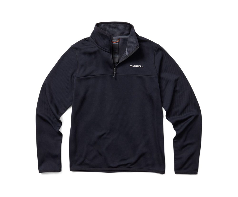 Pulôver Senhora - Merrell Terrain Geotex 1/4 Zip - Pretas - PHU861904